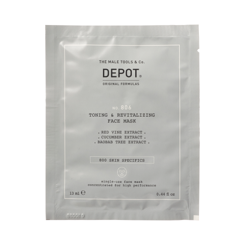 depot 806 toning & revitalizing face mask 12 pcs