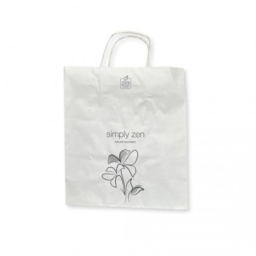 simply zen recycled paper shopper bag